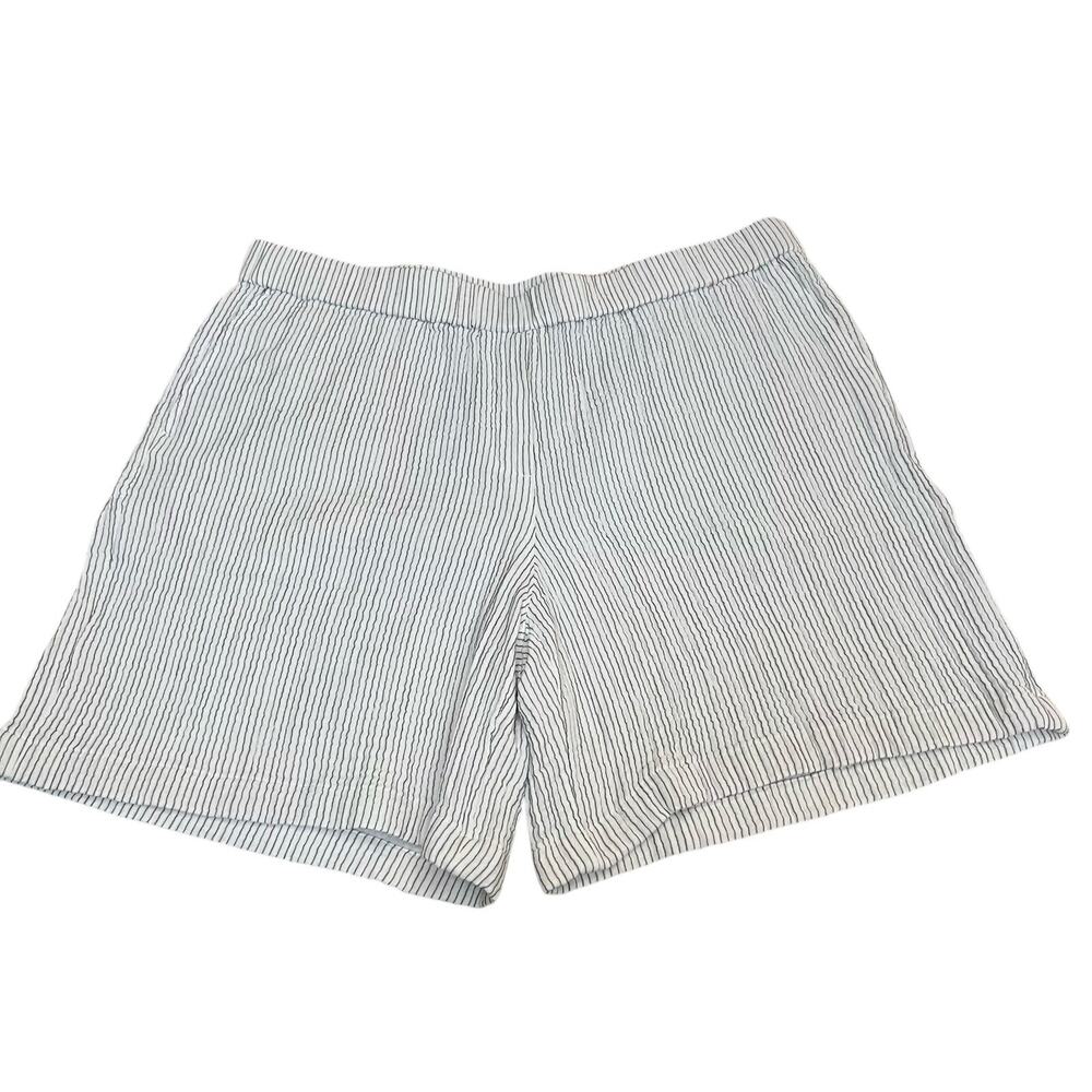 J. Jill Blue and White Striped Women Shorts